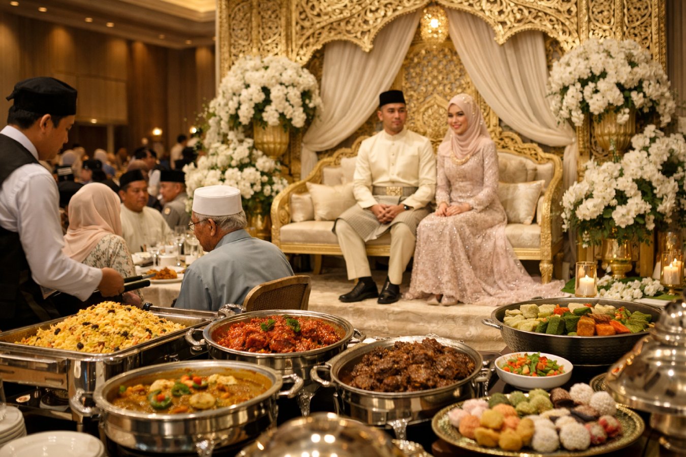 Grand Malaysian heritage feast by KudaEmas Katering — wedding catering in Petaling Jaya and Kuala Lumpur